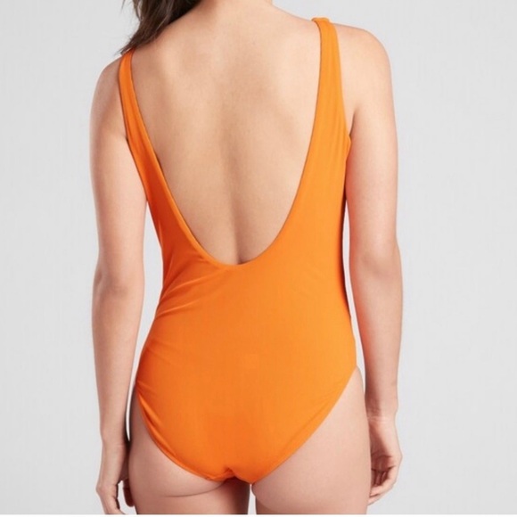 Athleta Orange One Piece Swimsuit - Picture 2 of 4